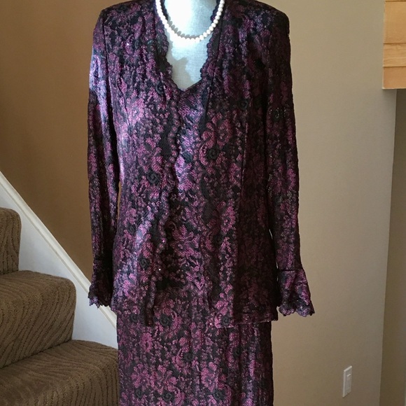 💕Formal Beaded Lace Skirt, Top, Jacket Set 💕 - Picture 5 of 8